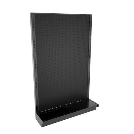 Lozier Gondola Wall Display Starter, Black 48W 78H 13D P413S-ST